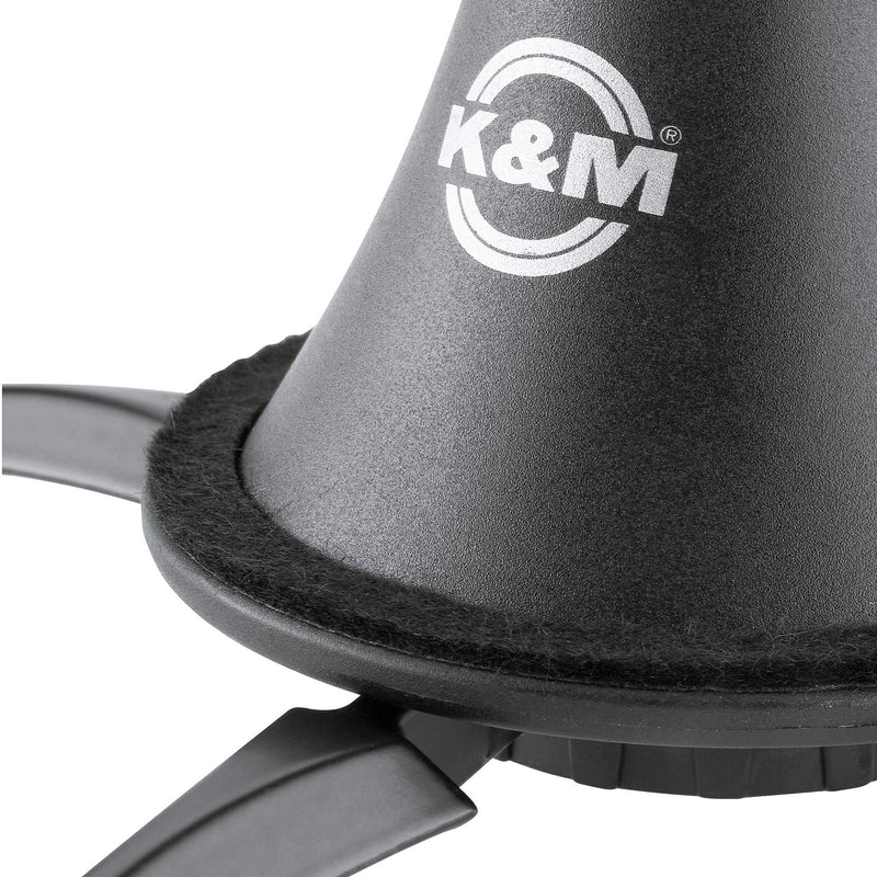 K&M - König & Meyer 15222.000.55 Clarinet In-Bell Portable Stand - Lightweight with 4 Leg Folding Base - Fits A and B Clarinets - Stable Secure Base - Professional Grade - Made in Germany - Black