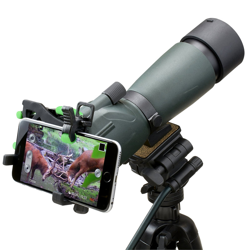 Carson HookUpz 2.0 Universal Smartphone Optics Digiscoping Adapter for Binoculars, Spotting Scopes, Telescopes, Microscopes, Monoculars and More (IS-200)