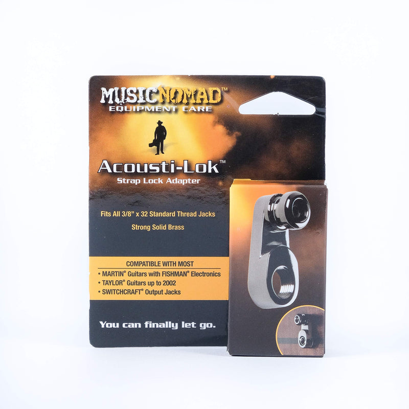 Music Nomad Acousti-Lok Strap Lock Adapter - Standard Jacks (MN270) Standard Output Jacks