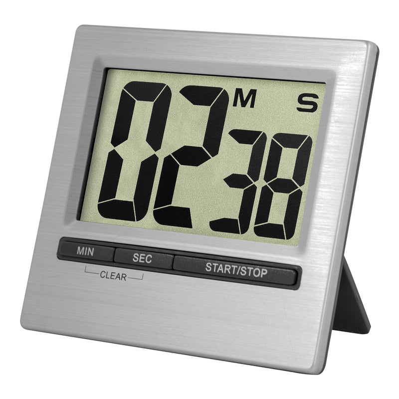 La Crosse Technology 38.2013.54 TFA Digital Countdown Timer and Stopwatch, Silver