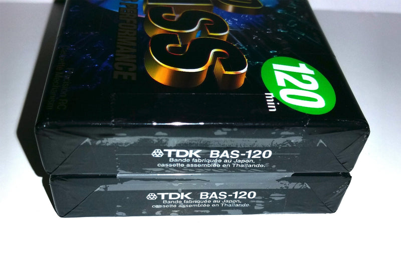 TDK CD Heavy Bass Performance 120 Minutes Audio Cassette Tapes - 2 Pack