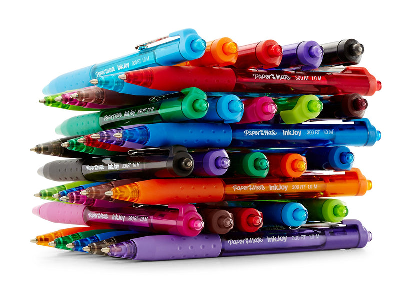 [AUSTRALIA] - Paper Mate 1945921 InkJoy 300RT Retractable Ballpoint Pens, Medium Point, Assorted Colors, 8 Count 