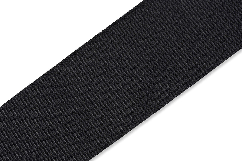 Levy's Leathers M8P3-BLK 3" Polypropylene Guitar Strap, Black