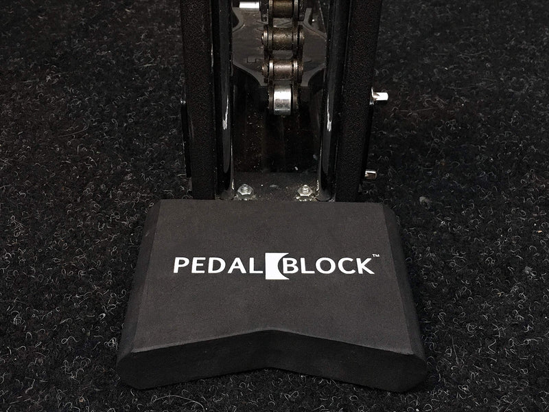 PedalBlock - Grips Drum Rug, Stops Pedal Movement. For Double Kick Pedal, Hi-Hat, Keyboard Pedal (Set of 2) Set of 2