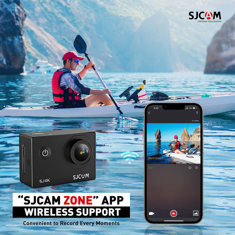 [AUSTRALIA] - SJCAM SJ4K 4K30FPS Action Camera WiFi Ultra HD Underwater Camera 170 Degree Wide Angle 98FT Waterproof Camera with Case 