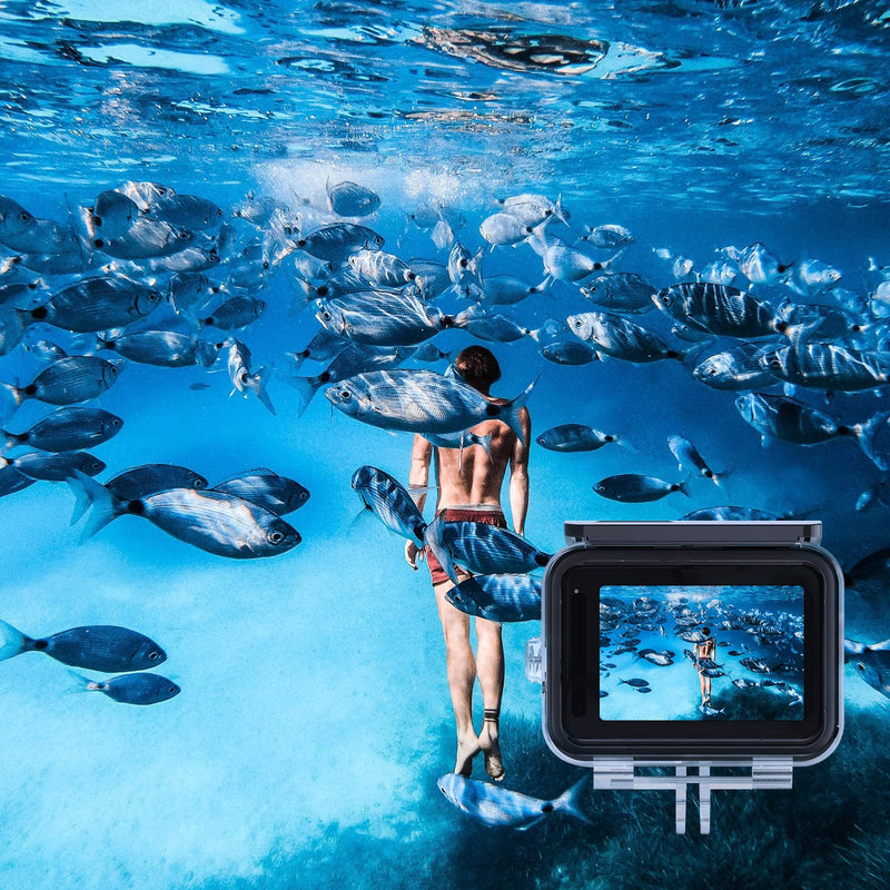 [AUSTRALIA] - AFAITH Waterproof Case for GoPro Hero 9/10 Black, Underwater Diving Photography Protective Housing Shell Cover for GoPro Hero 9/10 Black GoPro Hero 10/9 Waterproof Case 