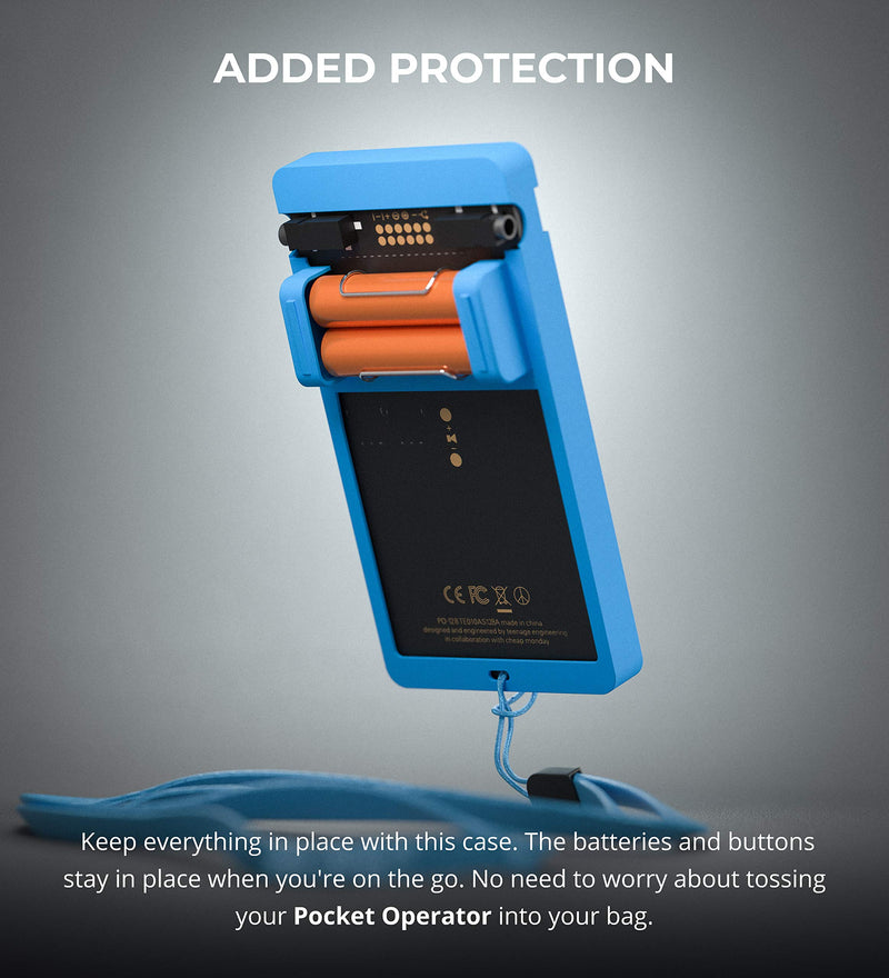 Teenage Engineering CA-X Pro Silicone Protective Case for Pocket Operator PO-128 Mega Man (Blue) CA-X Silicone Pro Case - Blue