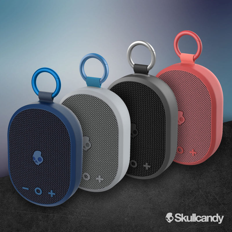 Skullcandy Kilo Wireless Bluetooth Speaker - IPX7 Waterproof Mini Bluetooth Speaker with 24 Hour Battery, Downward Firing Passive Radiator, and True Wireless Pairing - Perfect for Outdoor (Navy) Navy