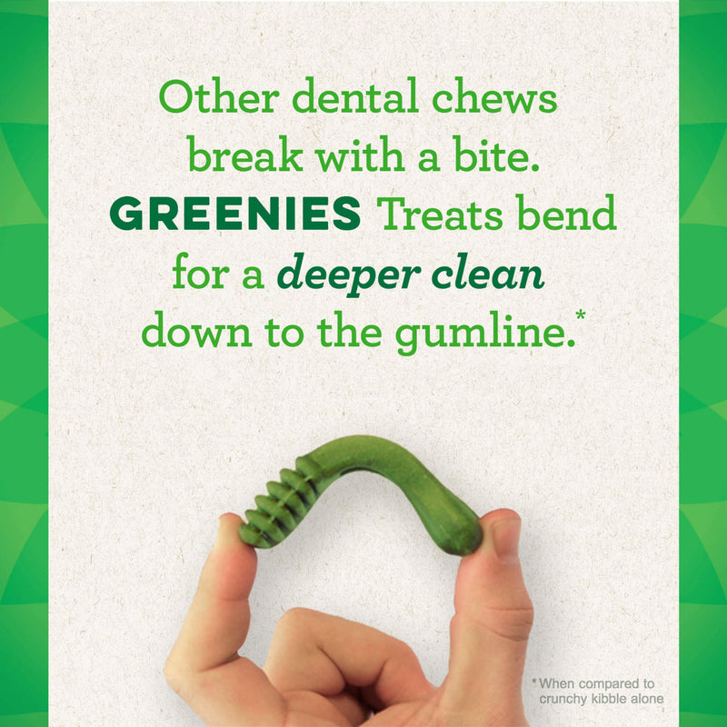 Greenies Original Regular Natural Dental Dog Treats (25-50lb. Dogs) 3 Treats