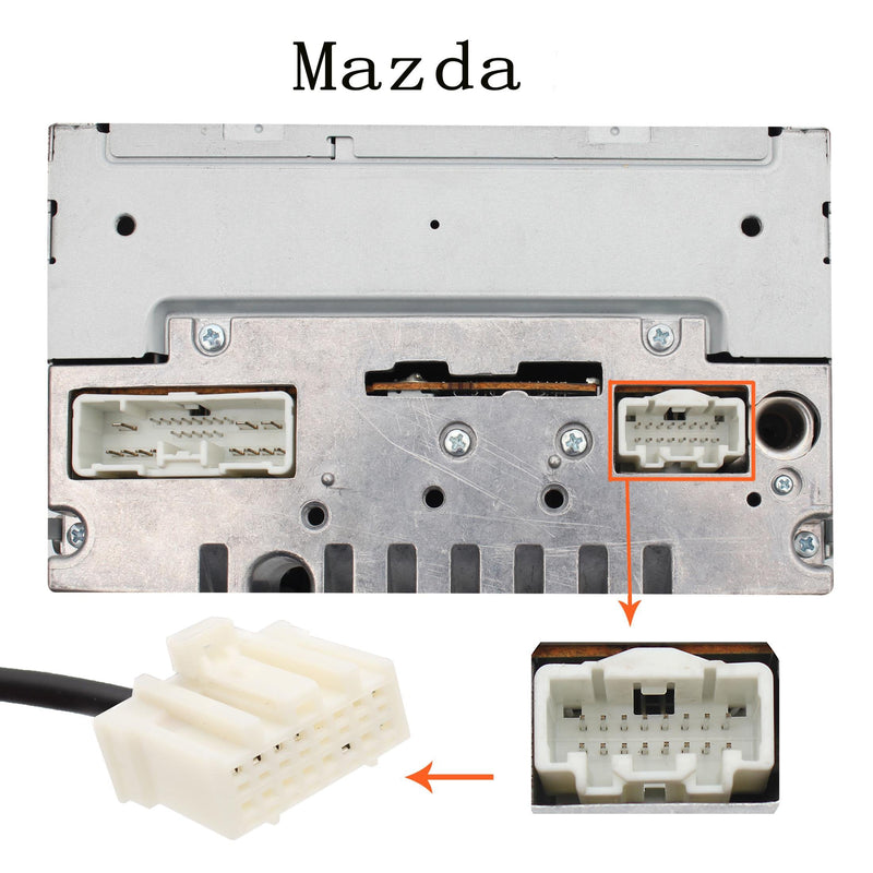 [AUSTRALIA] - Yomikoo Car Audio AUX Input, Stereo CD Changer 3.5mm AUX Cable for Mazda 3 2004-2008, Mazda 5 2005-2009, Mazda 6 2002-2008, RX-8 2004-2006, CX-7 2007-2008, MPV 2002-2011, Premacy 2002-2008 
