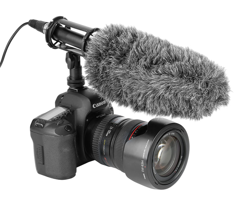 [AUSTRALIA] - Movo WS-S1000 Furry Outdoor Deadcat Windscreen for Shotgun Microphones up to 7-inch (18cm) Long - Fits Rode VideoMic, NTG-2, Sennheiser ME66, Audio-Technica AT-897 and More 