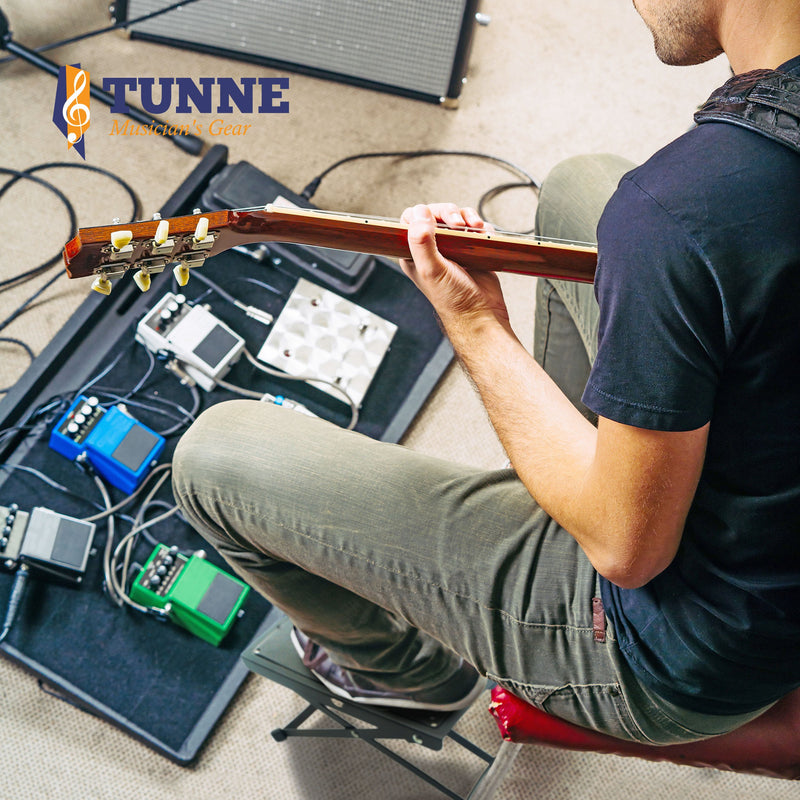 Guitar and Bass Foot Stool Rest is Adjustable for Hours of Comfortable, Painless Playing Black