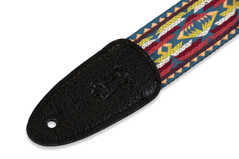 Levy's Leathers 2" 60's Hootenanny Jacquard Weave Guitar Strap with Polypropylene Backing (M8HT-22) M8HT-22