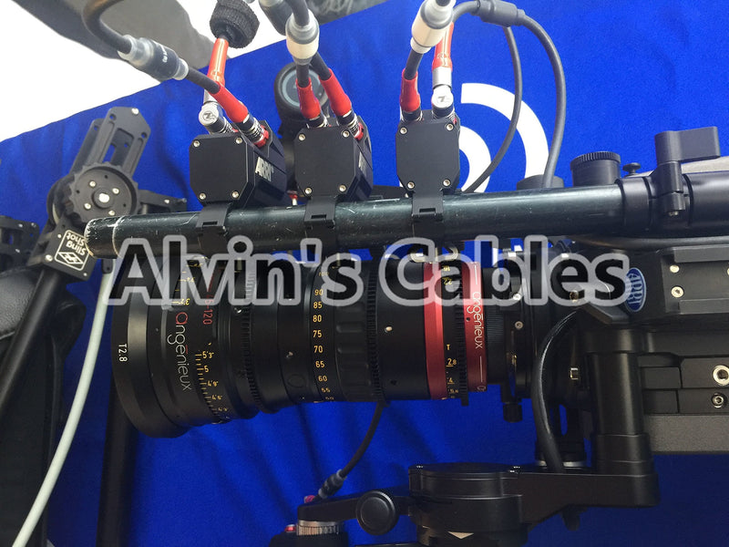 Alvin's Cables 4 Pin Male to 4pin Male Cable for Arri LBUS FIZ MDR Wireless Focus Right Angle to Straight