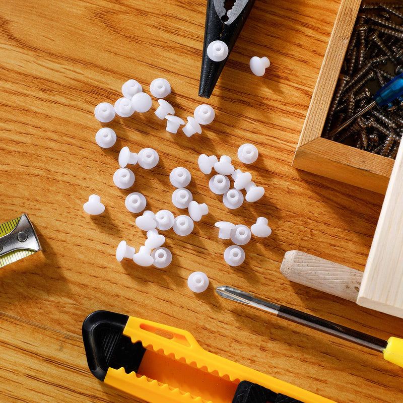 [AUSTRALIA] - Plastic Hole Plugs Round Button Plugs Screw Cap Drilling Cover Plugs for Cabinet Cupboard Shelves(500 Pieces,3/16 Inch) 500 3/16 Inch 