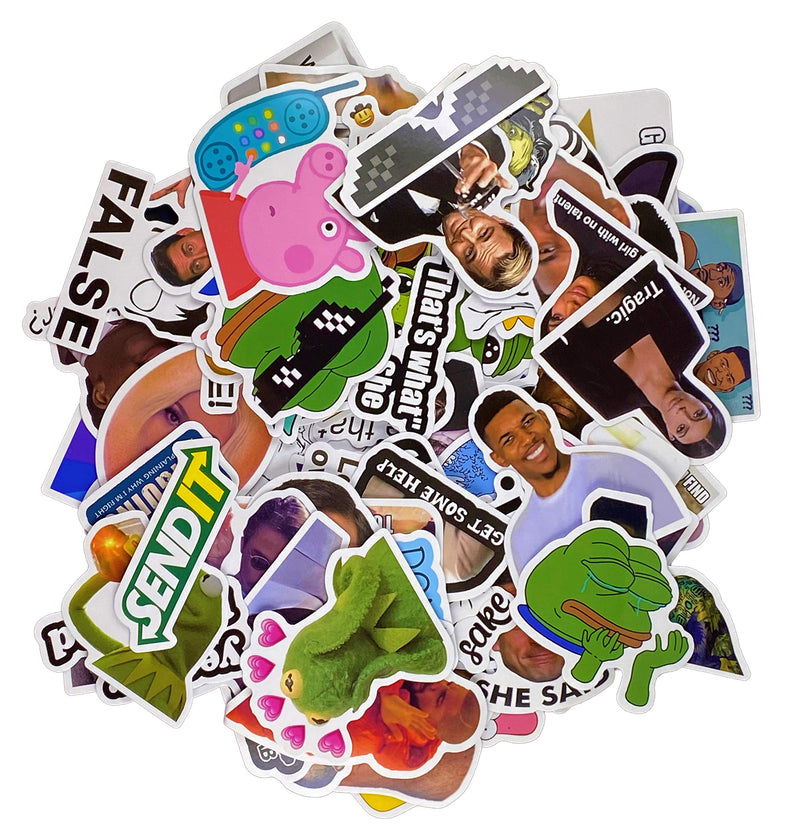 156pcs Funny Meme Vinyl Stickers Pack, Vine Stickers for Laptop, iPhone, Water Bottles, Computer, and Hydro Flask, DIY Decor for Bumper Wall (Meme)