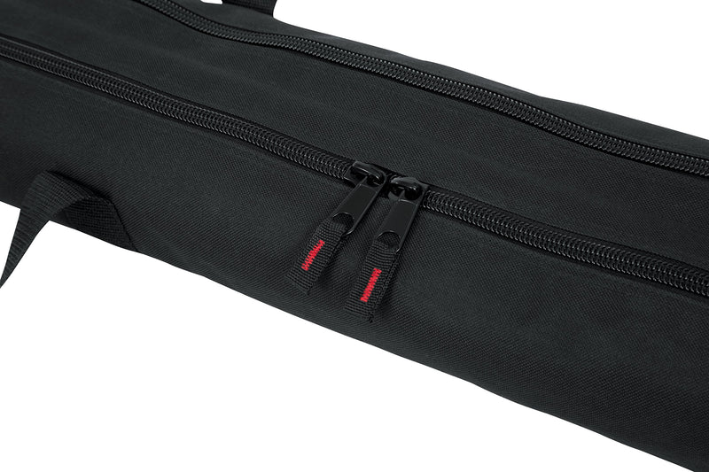 Gator Cases Dual Compartment Sub Pole Bag with Adjustable Shoulder Strap; Holds (2) Speaker Subwoofer Poles up to 42" Length (GPA-SPKRSPBG-42DLX) 42" Long Sub Pole - Dual Compartment