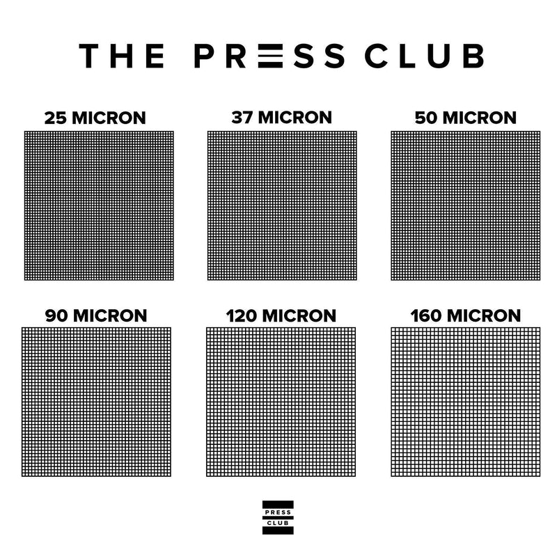 90 Micron Premium Nylon Tea Filter Press Screen Bags, 5 x 5 Inch, 25 Pack, Zero Blowout Guarantee, All Micron and Sizes Available 90 micron