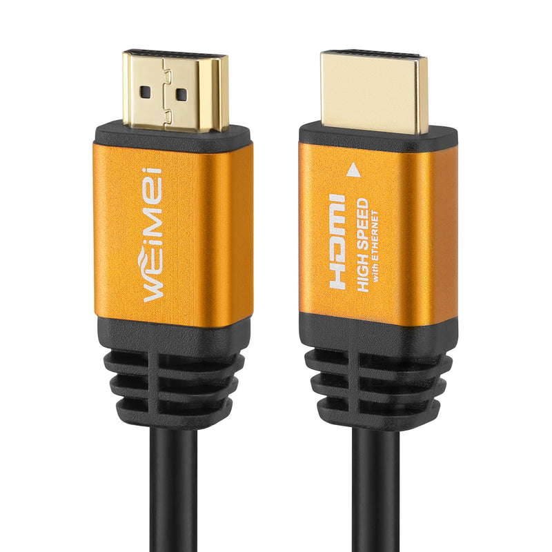 [AUSTRALIA] - 25 Feet 4K HDMI Cable 2.0 WEIMEI HDMI Cord 25ft Support 4K@60Hz UHD 2160P Ethernet 3D ARC with Gold-Plated Connector and Bare Copper Conductor (from 6ft to 100 ft for Choices) 25 feet 