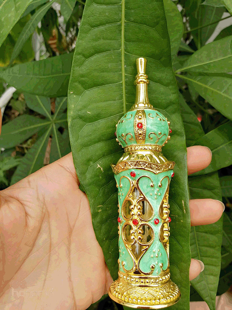Shenzhao Empty Refillable Perfume Bottle for Perfumes & Essential Oils 12ML (Green) Green