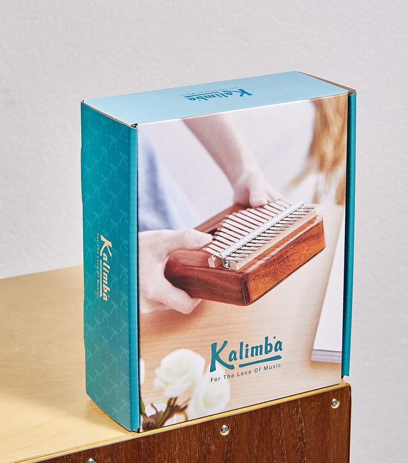 Kalimba 17 Keys Thumb Piano,Builts-in EVA High-Performance Protective Box Portable Finger Piano Instrument Easy To Learn with Tuning Hammer and Study Instruction