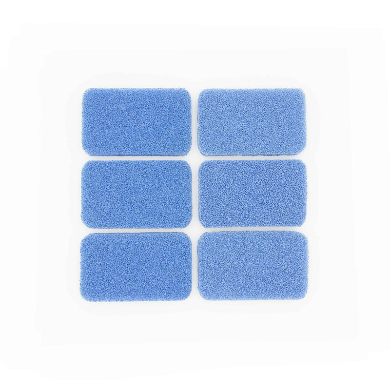Sinkology SSCRUB-101-6 Breeze Non-Scratch and Odor Resistant Silicone Scrubber Package of 6 Sponges, Blue, 6 Piece