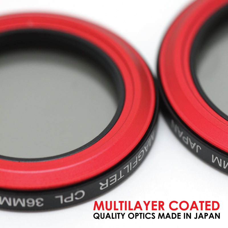 MagFilter 36mm CPL (Circular Polarizer Lens) Filter with Carrier Bag for Canon S95, S100, S110, S120, S200