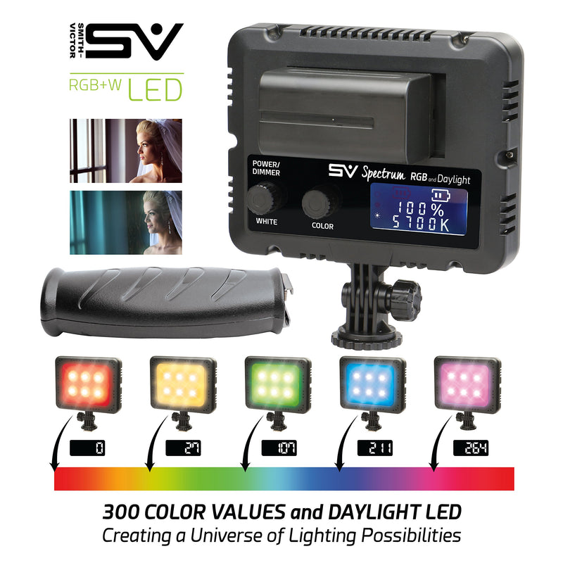 Smith-Victor Spectrum RGB Multi-Color On-Camera LED Light