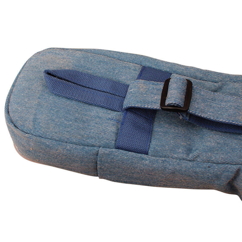 [AUSTRALIA] - MUSIC FIRST Original Design 15mm Thick Padded Vintage & Retro Jeans Cloth/Denim A & F Style (Standard) Mandolin Gig Bag (Soft Case) Soft Mandolin Case Fits for Most of A Mandolin 