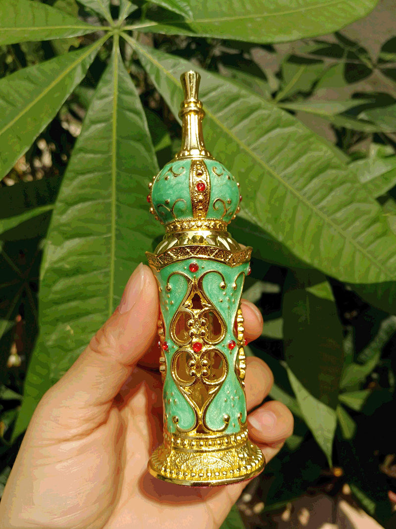 Shenzhao Empty Refillable Perfume Bottle for Perfumes & Essential Oils 12ML (Green) Green