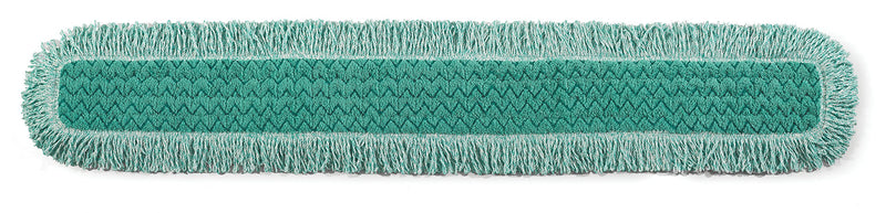 Rubbermaid Commercial Dust Pad with Fringe, Microfiber, 18 Inches Long, Green (Q418GN) Fringed 18in