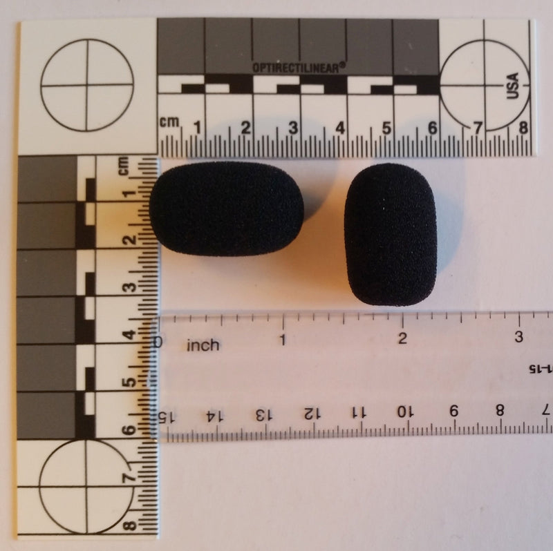 [AUSTRALIA] - Compete Audio CA525 Small Foam Microphone Windscreens (Microphone Covers) 3-Pack for Telex Airman, Other Headset/Lapel (Lavalier) 