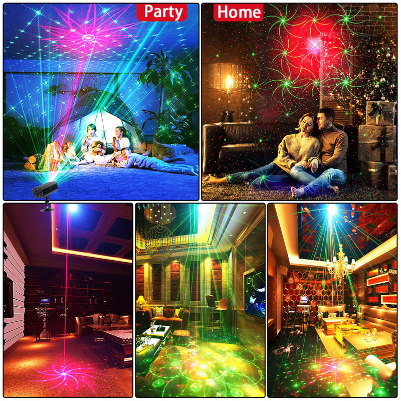 [AUSTRALIA] - Party Lights, Disco Lights, GOOLIGHT DJ Light Sound Activated Strobe Light Projector Party Light Effects with Remote Control for Home Room Dance Birthday Bar Karaoke Holiday Christmas Wedding Parties Black 