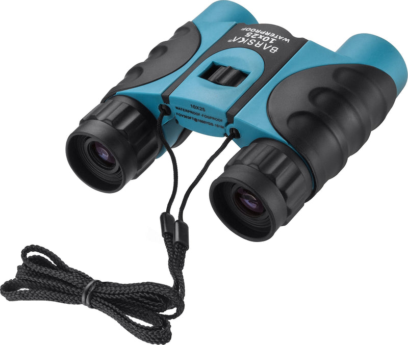 BARSKA 10x25mm Blue Waterproof Compact Binoculars