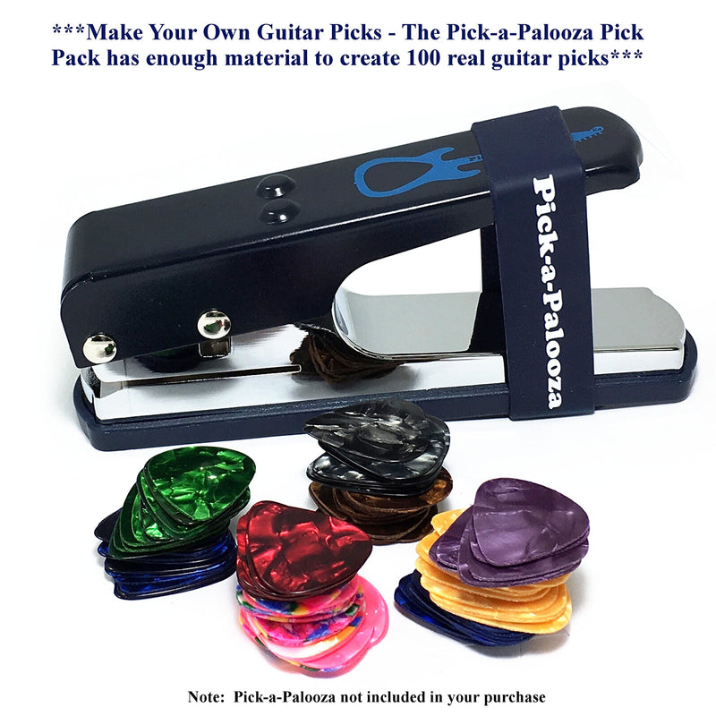 Pick-a-Palooza Guitar Pick Pack Custom Strips For Your Guitar Pick Maker - Great Variety Of Strips For Making Guitar Picks With Any Pick Punch - Celluloid