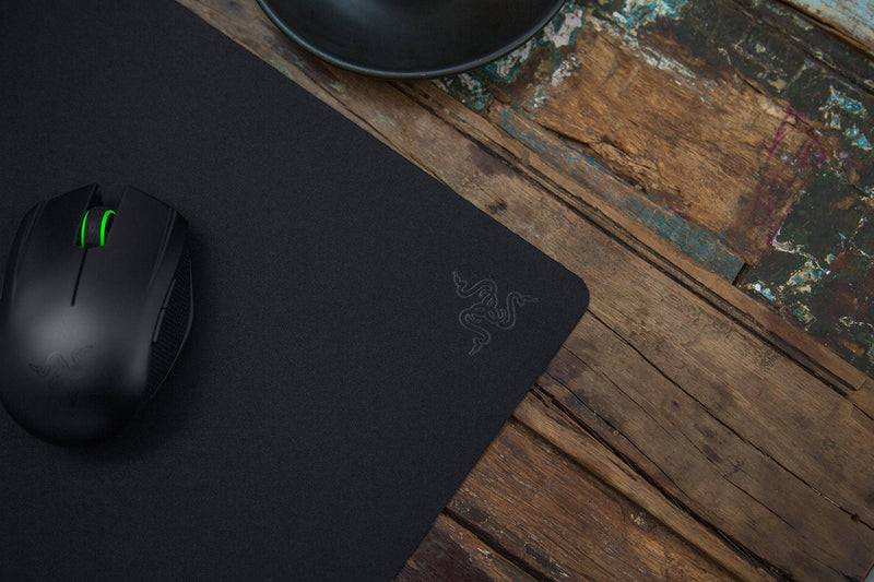 Razer Goliathus Speed (Small) Gaming Mousepad: Smooth Gaming Mat - Anti-Slip Rubber Base - Portable Cloth Design - Anti-Fraying Stitched Frame - Stealth Stealth Black Mobile