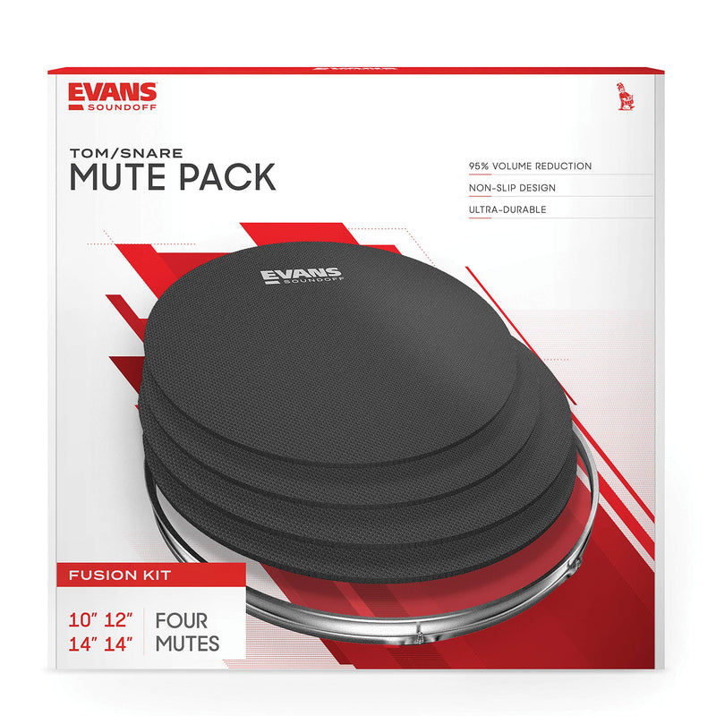 Evans SO-0244 SoundOff Fusion Drum Mute Pack Fusion Pack