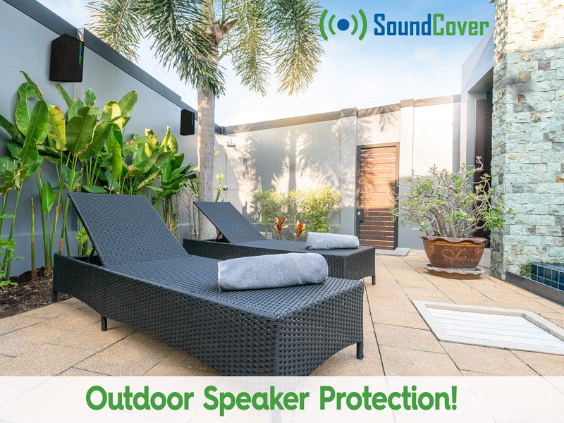 [AUSTRALIA] - Two Large Outdoor Speaker Covers Bags Fits Definitive Technology AW 6500, Klipsch AW-650, Polk Audio 8, Pyle PDWR64BTB/W Outdoor Speakers - MAX Size: H 15" X W 9.45" X D 11" - NOT for Powered Speakers 