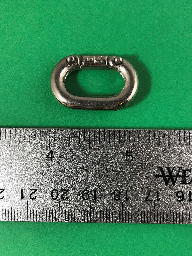 Stainless Steel 316 Chain Connecting Link 3/16" (5mm) Marine Grade Connector