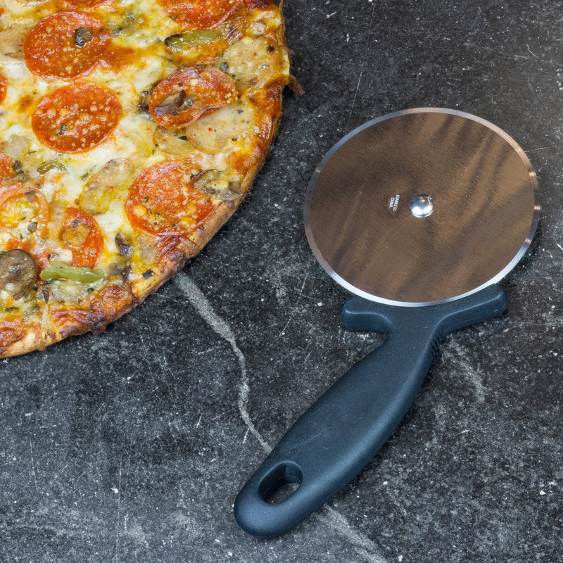 Chef Craft 21370 Pizza Cutter, Stainless Steel, 9 inch, Black