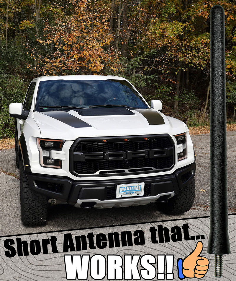 AntennaMastsRus - The Original 6 3/4 Inch is Compatible with Toyota Corolla, Matrix, Prius, Solara, Yaris - Short Rubber Antenna - Internal Copper Coil - Premium Reception - German Engineered 6 3/4" Inch - PREMIUM CHOICE