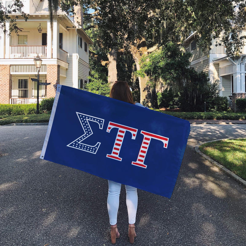 Desert Cactus Sigma Tau Gamma USA Fraternity Flag Greek Letter Banner Large 3 feet x 5 feet Sign Decor (Flag - USA)