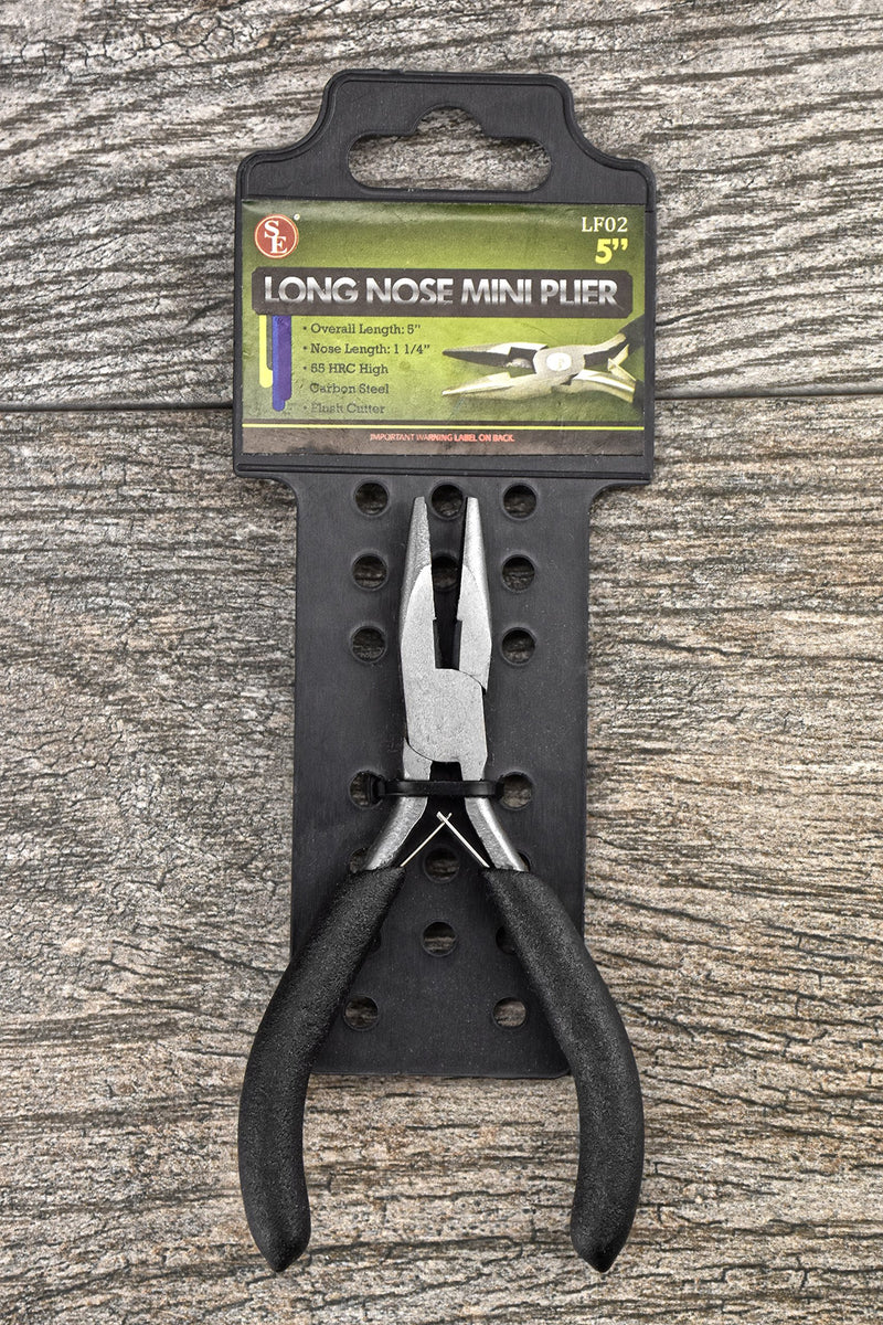 SE Professional 5" Mini Long Nose Pliers - LF02 5"