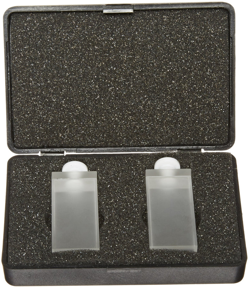 Varsal Type 29-G-20 Optical Glass Semi Micro Spectrophotometer Cell with Stopper, 20mm Pathlength, 2.8ml Capacity, 360nm to 2500nm Range (Case of 2)