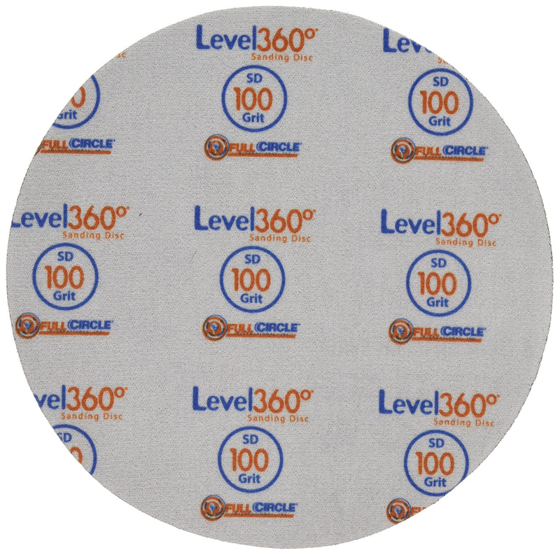 Full Circle International Inc. SD100-5 8-3/4- Level360 Sanding Disc 100 Grit for use with Radius360 sanding Tool or Drywall Power Sanding Tools