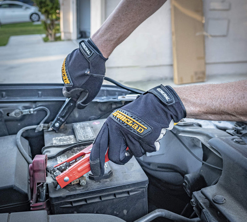 Ironclad General Utility Work Gloves GUG, All-Purpose, Performance Fit, Durable, Machine Washable, (1 Pair), Extra Small - GUG-01-XS , Black