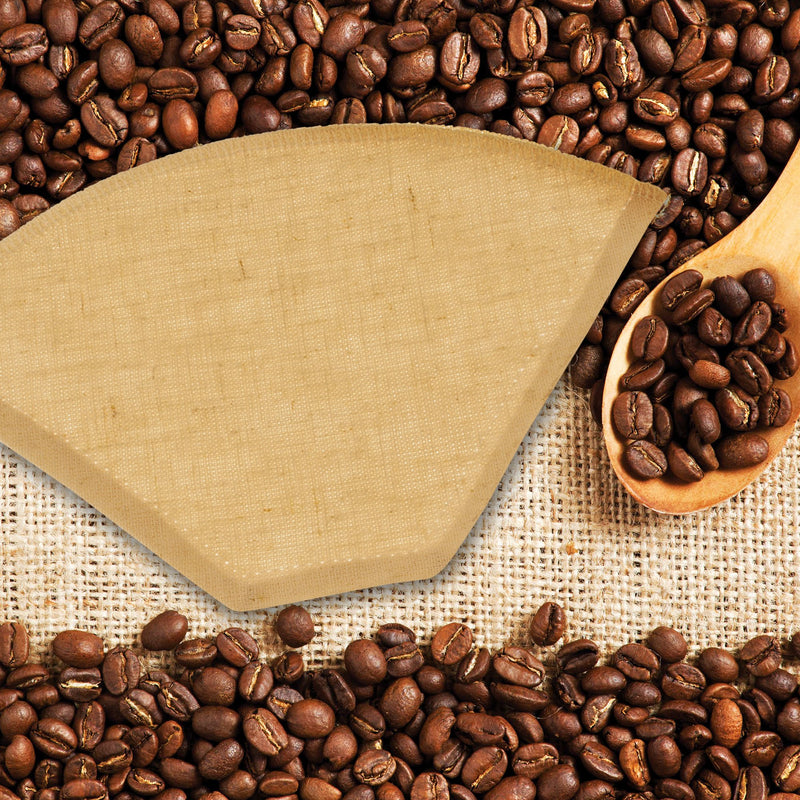 [AUSTRALIA] - Bolio Hemp Cloth Unbleached Reusable Coffee Filters - Compatible with Krups, Savoy and Cuisinart coffee makers (No. 4 Flat Filter- 1pk) 1 No 4 Flat 