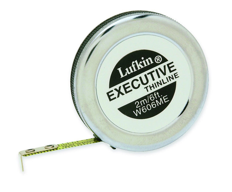 Lufkin W606 1/4" x 6' Executive Thinline Pocket Tape Measure