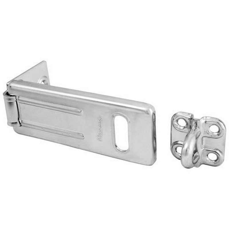 [AUSTRALIA] - Master Lock Steel, Zinc Plated Hasp with Hardened Locking Eye, 3-1/2 in Long, 703D, 3-1/2 Inch Hasp Only 
