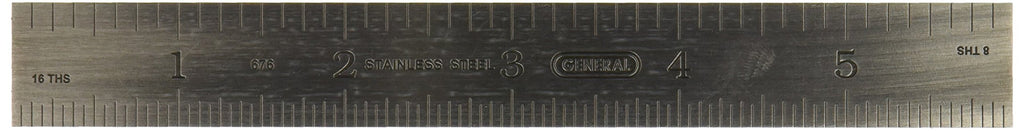 General Tools 676 6-Inch Rigid Stainless Steel Rule